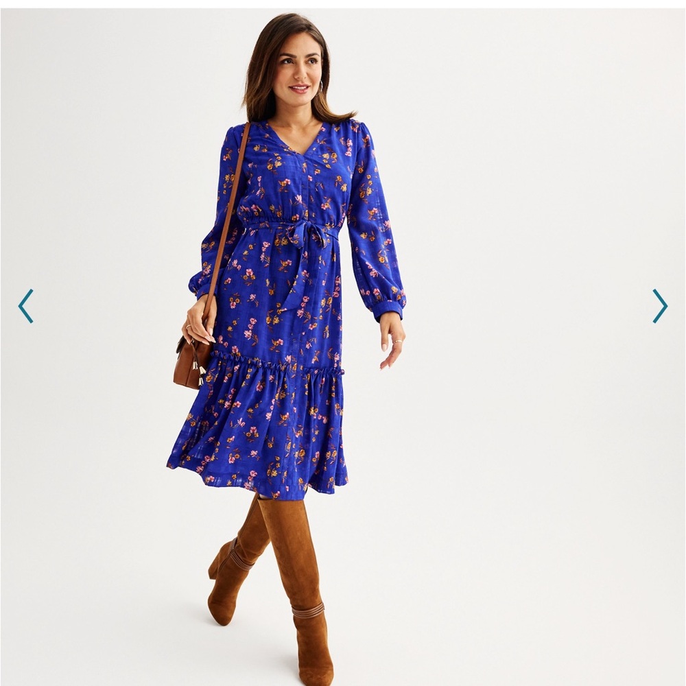 Women's DRAPER JAMES RSVP™ Tie
Waist Midi Dress